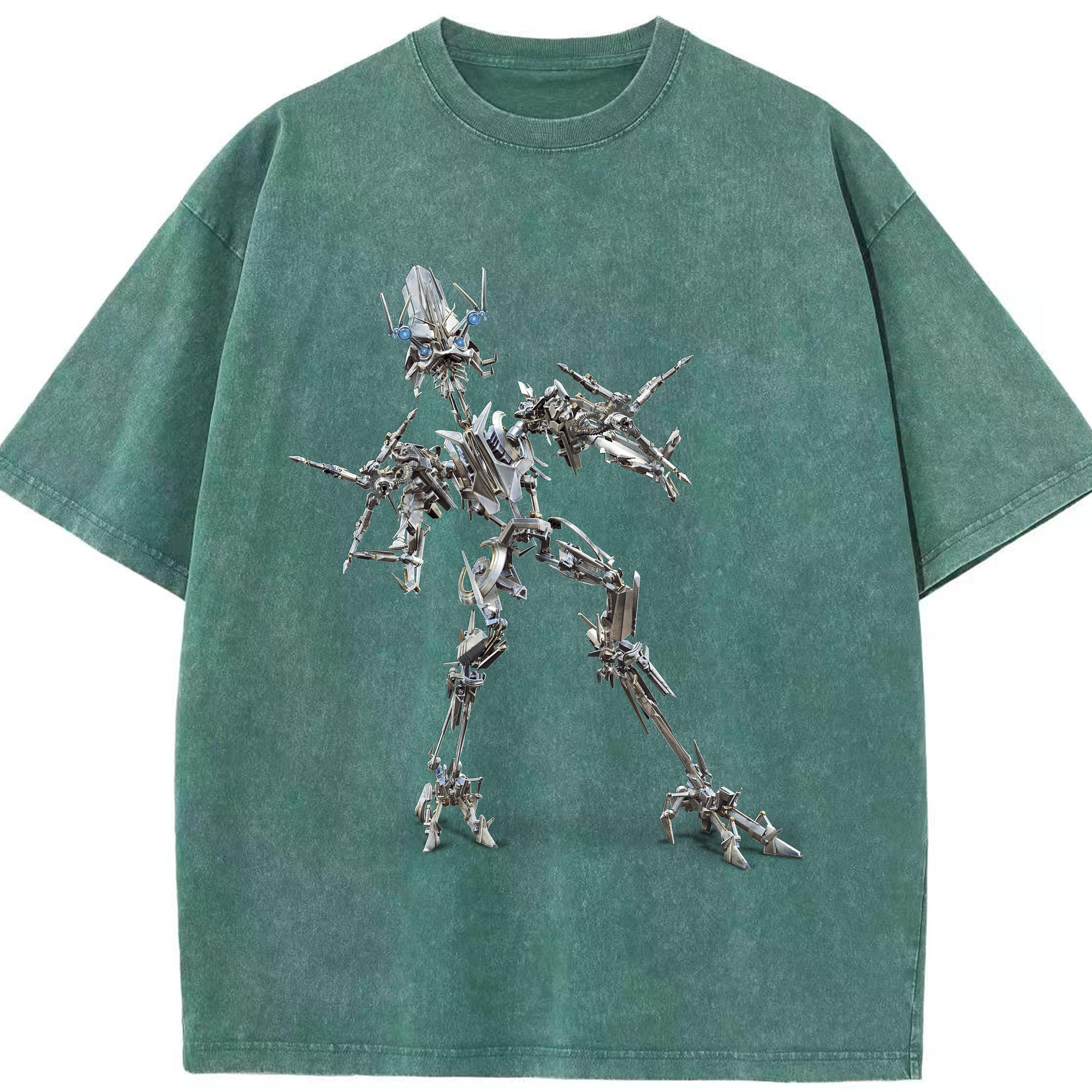 （画像用）  綿100% ヴィンテージ風 半袖Tシャツ（フロントプリント）